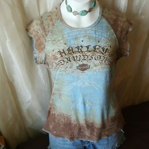 Harley Davidson Tie dyed tee