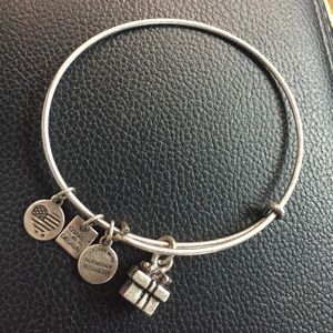 Silver present Alex and Ani bangle