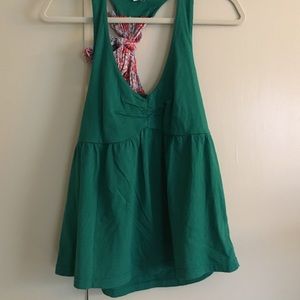 Anthropologie Green Tank