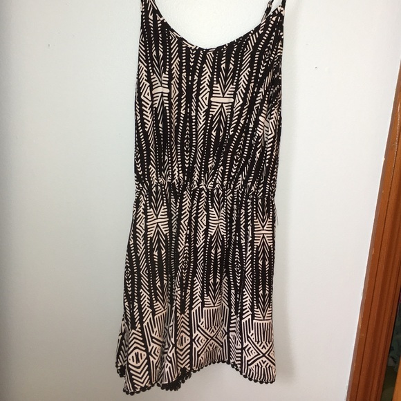 Black and White Patterned Romper