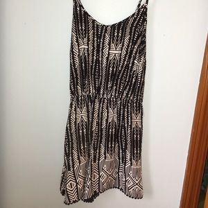 Black and White Patterned Romper