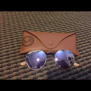 Round Ray Ban Aviators - Violet