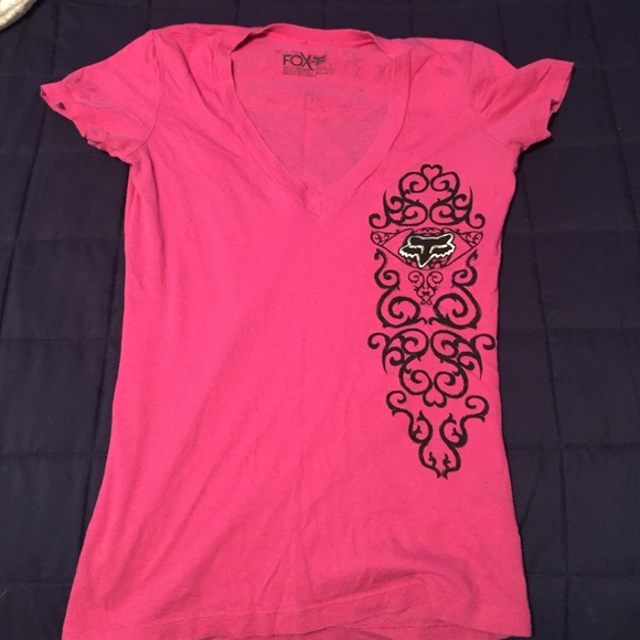V neck fox shirt