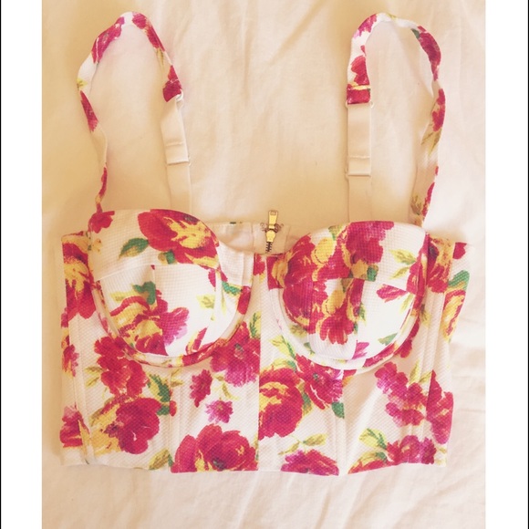 🌸🌺 Brand new! Spring floral bustier top 🌺🌸
