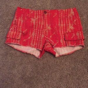 Tie dyed shorts