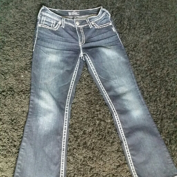 Silver Dark Wash Jeans - Picture 2 of 4