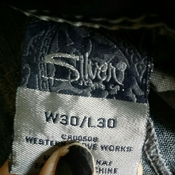 Silver Dark Wash Jeans - Picture 3 of 4