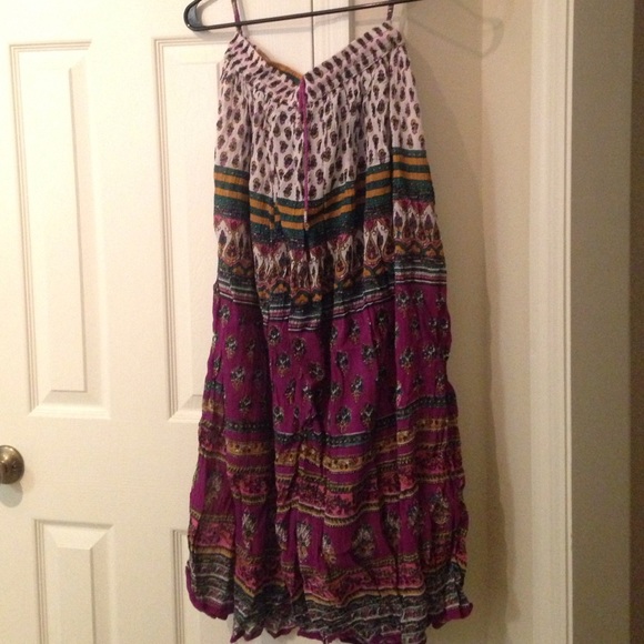 Flowy purple maxi skirt