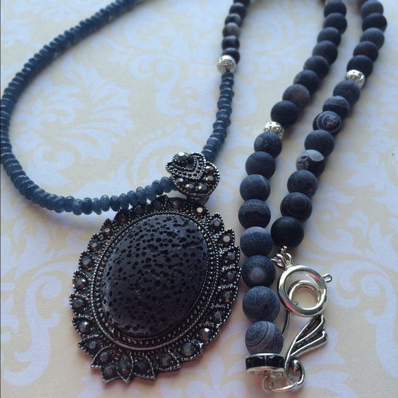❤️🔻⬇️⬇️ SALE SALE!! 🎉🎉MARCASITE & VOLCANIC LAVA - Picture 2 of 4