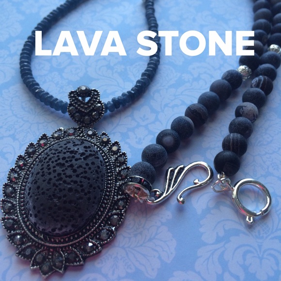 Handmade Jewelry - ❤️🔻⬇️⬇️ SALE SALE!! 🎉🎉MARCASITE & VOLCANIC LAVA