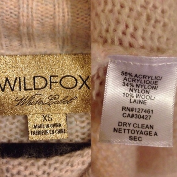 WILDFOX WHITE LABEL RAINBOW SWEATER - Picture 2 of 4