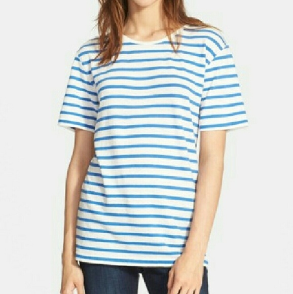Alexander Wang Tops - NWT T by Alexander Wang Stripe Linen & Cotton Tee
