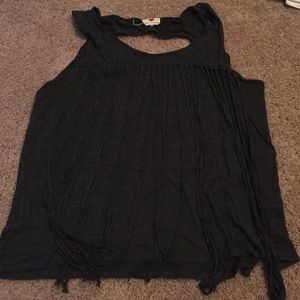 Fringe racer back top
