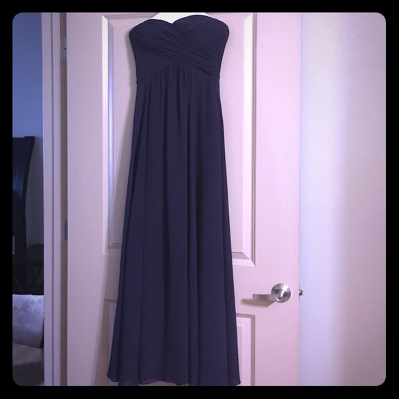 D'Zage plum strapless gown - Picture 1 of 3
