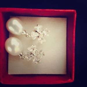 Pearl earrings