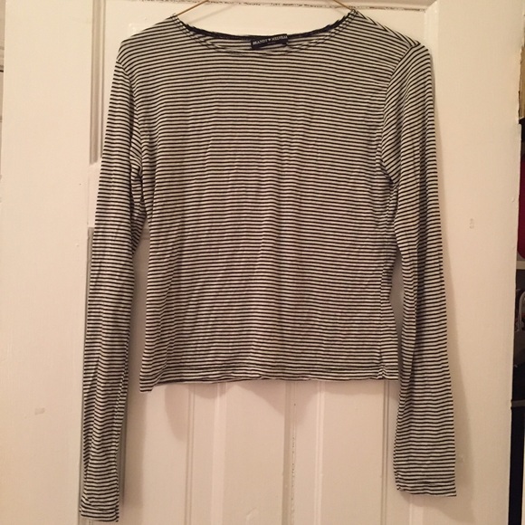 Brandy Melville fitted striped top