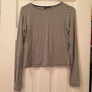 Brandy Melville fitted striped top