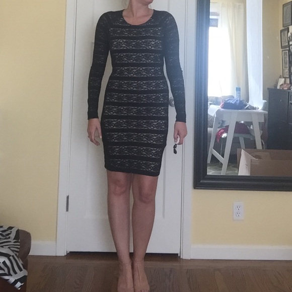 🚨FLASH SALE🚨Bebe NEW! Black Stretchy Lace dress