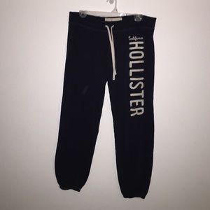Hollister navy sweat pants