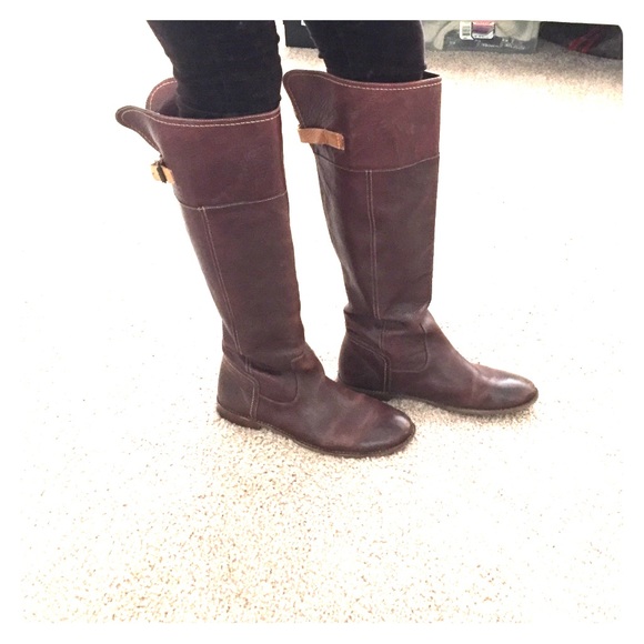 Women's Frye knee high leather boots