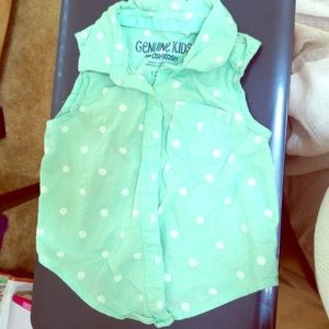 Polka dot toddler tank