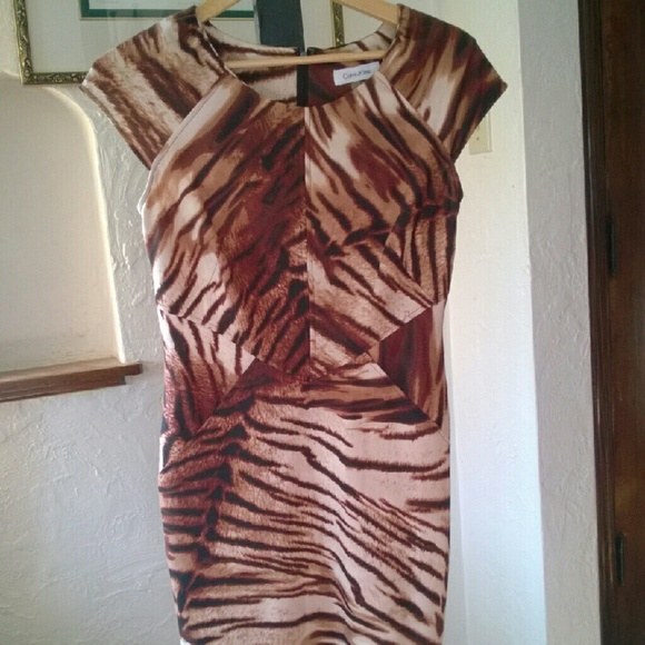 Calvin Klein animal print dress