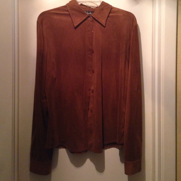 Ultra suede blouse - Picture 1 of 3