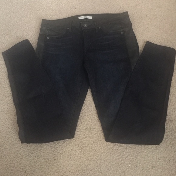 New Rich and skinny cropped jeans dark blue