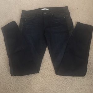 New Rich and skinny cropped jeans dark blue