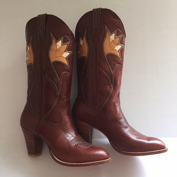 Dan Post Shoes - Dan Post Women's Tulip Inlay Cowgirl Boots