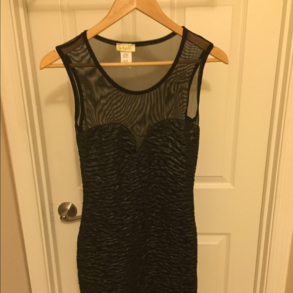 Sexy Back dress with mesh accent