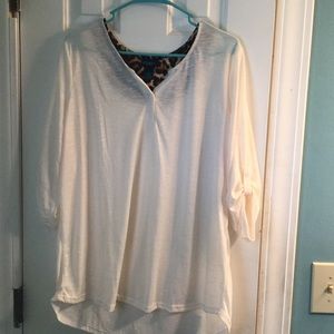 NWOT white/cream blouse from rue21's rue+ line