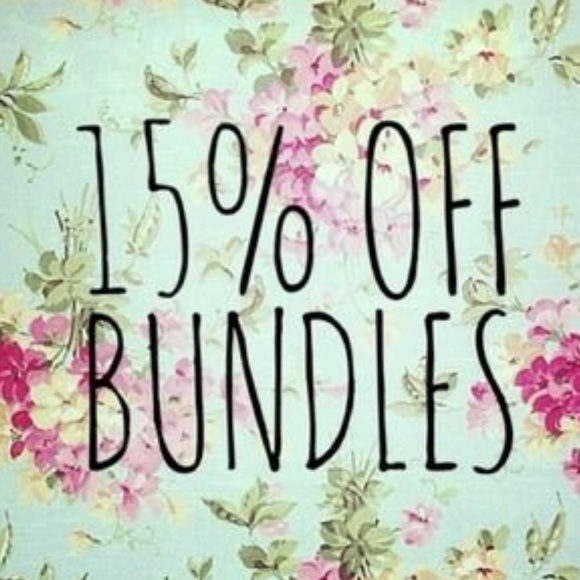 15% off bundles of 2 or more items!