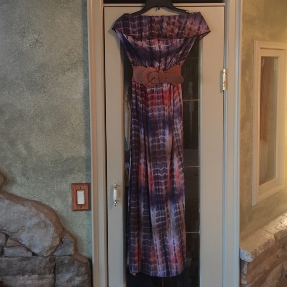 Strapless maxi dress