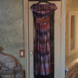 Strapless maxi dress