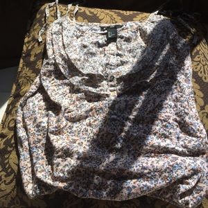 Light floral tan blouse from H&M