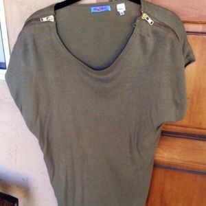 Edgy army green shirt