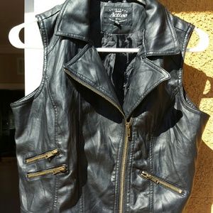 Motorcycle style vest