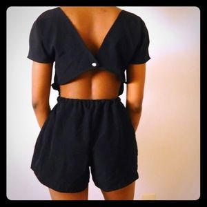 Open Back Romper
