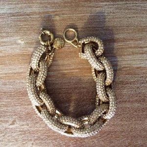 J. Crew Classic pave link bracelet