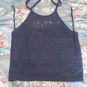 Lace halter top