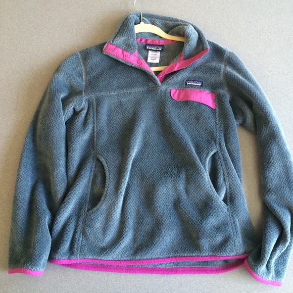 Patagonia  Jackets & Blazers - Blue/grey  Patagonia fleece snap pullover jacket