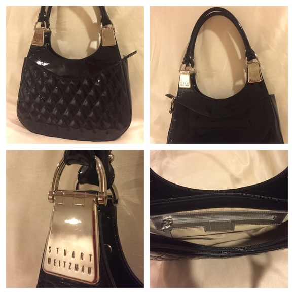 Stuart Weitzman Handbags - Stuart Weizmann shoulder bag paten leather!