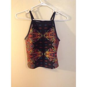 High neck crop top