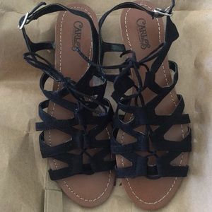 Lace up sandals