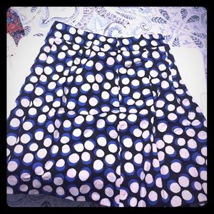 Cute polka dot pleated skirt