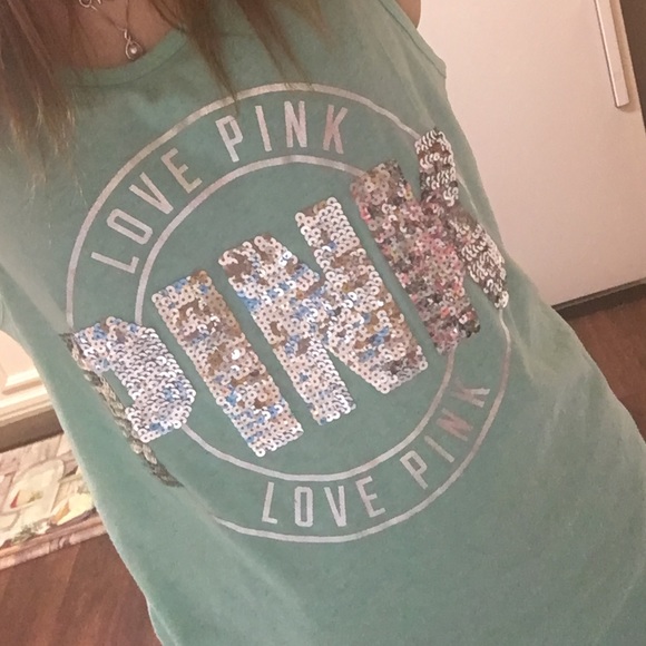 VS PINK sequin top