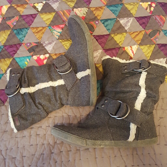 Gray Blowfish boots