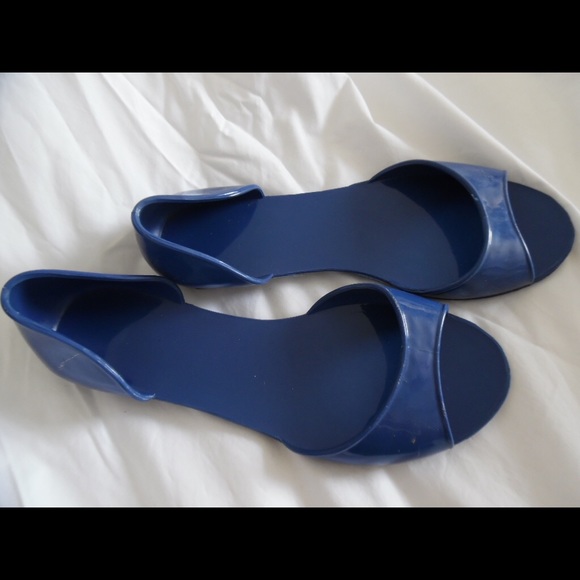 Blue Jelly flats
