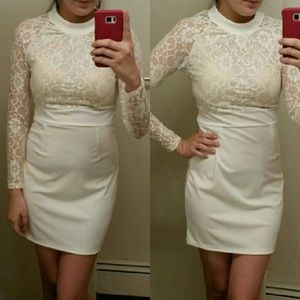 White lace dress